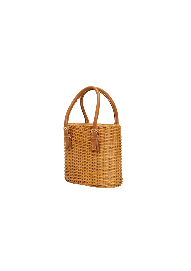 RAFFIA GANCINI BAG