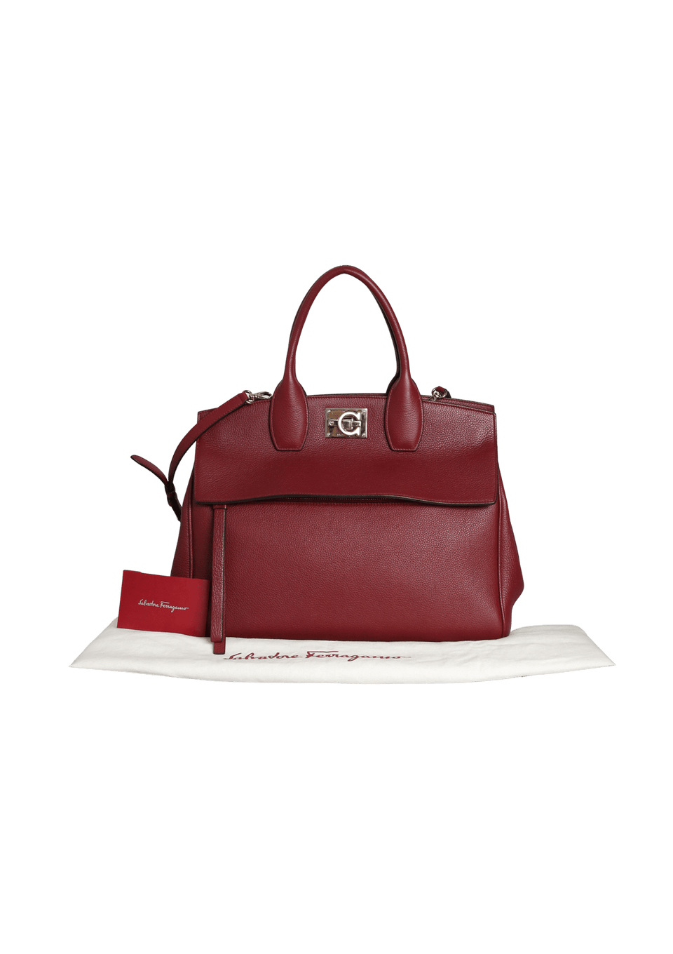BOLSAS SALVATORE FERRAGAMO STUDIO SOFT BAG VERMELHO ORIGINAL