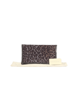 LEOPARD FALABELLA FOLD-OVER CLUTCH