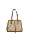 SMALL T MONOGRAM JACQUARD TOTE BAG