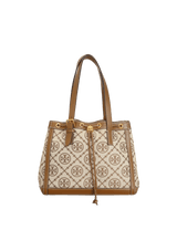 SMALL T MONOGRAM JACQUARD TOTE BAG
