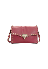 MEDIUM ROCKSTUD FLIPLOCK CROSSBODY BAG
