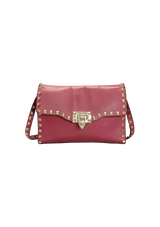 MEDIUM ROCKSTUD FLIPLOCK CROSSBODY BAG