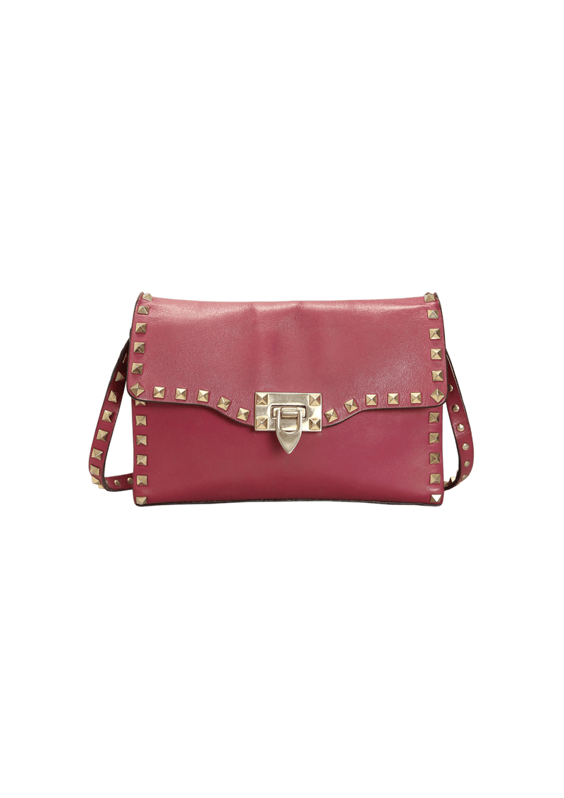 MEDIUM ROCKSTUD FLIPLOCK CROSSBODY BAG