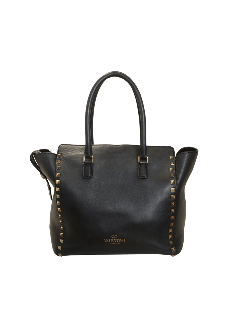 ROCKSTUD DOUCLE HANDLE TOTE