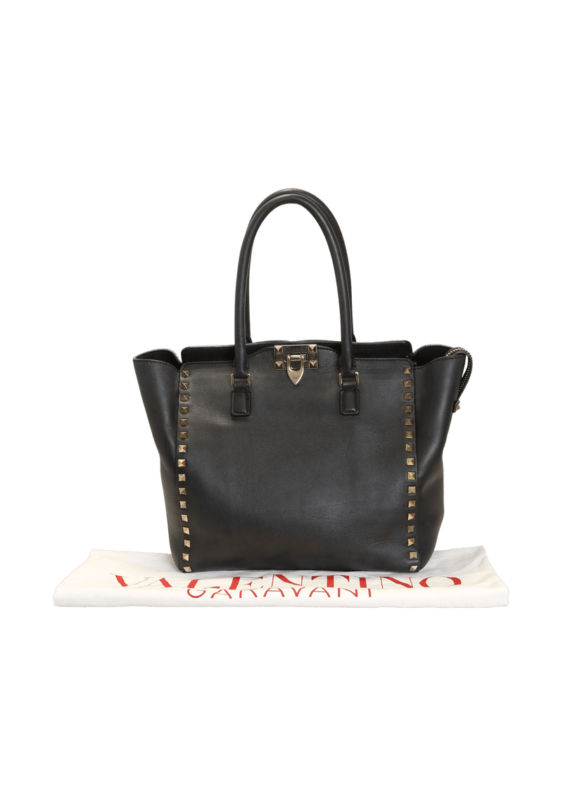 ROCKSTUD DOUCLE HANDLE TOTE