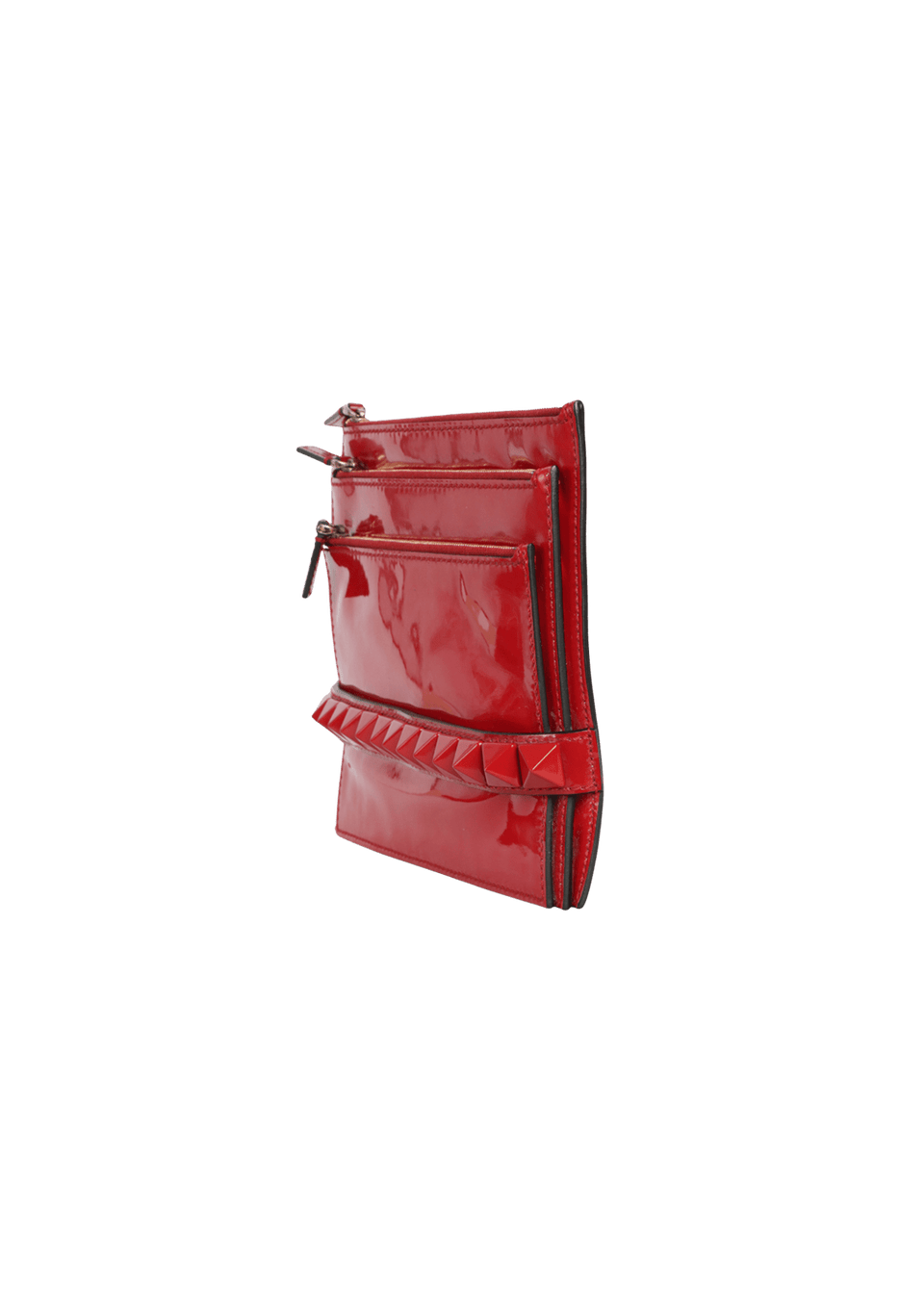 BOLSAS VALENTINO ROCKSTUD WRISTLET VERMELHO ORIGINAL 00061815-BOVA
