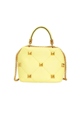 ROMAN STUD TOP HANDLE BAG