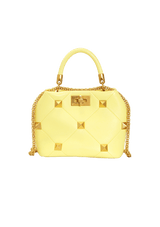 ROMAN STUD TOP HANDLE BAG