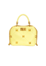 ROMAN STUD TOP HANDLE BAG