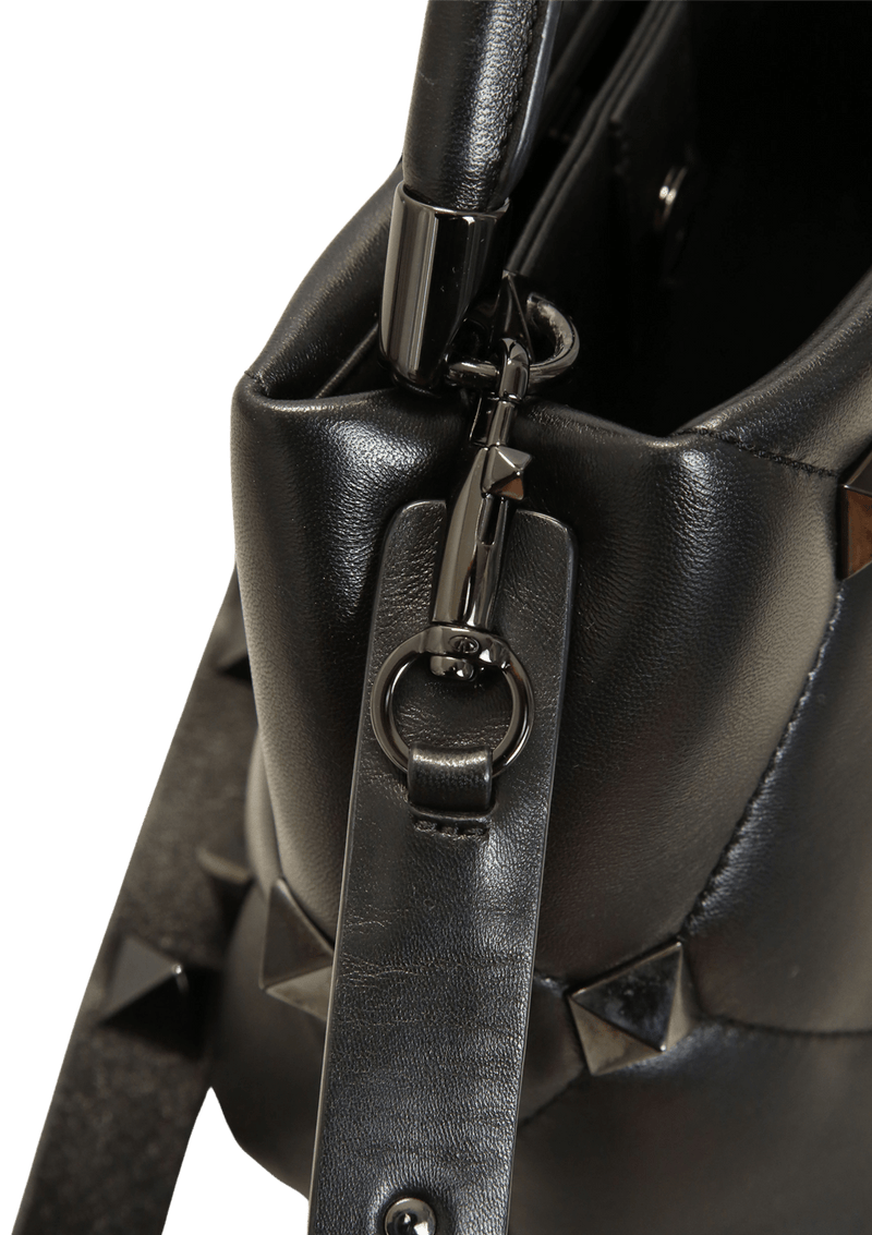 ROMAN STUD TOP HANDLE BAG