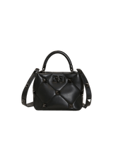 ROMAN STUD TOP HANDLE BAG