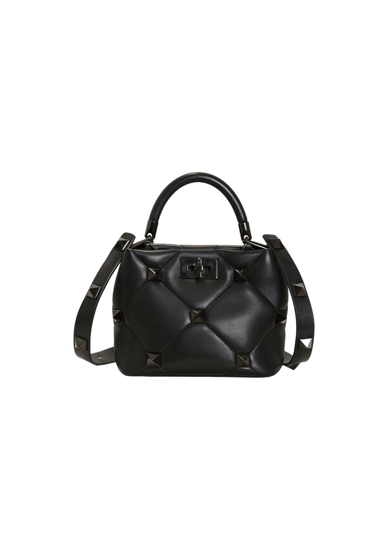 ROMAN STUD TOP HANDLE BAG