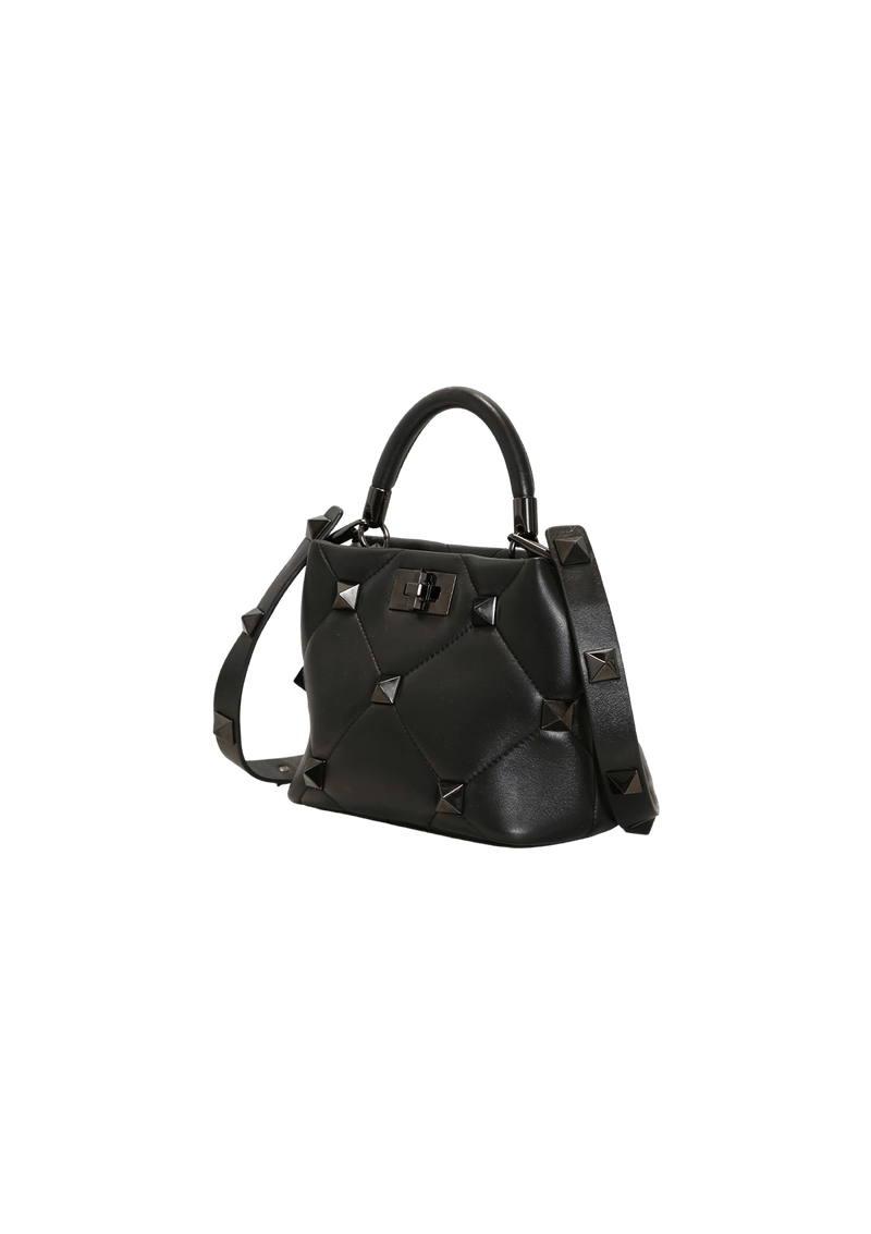 ROMAN STUD TOP HANDLE BAG