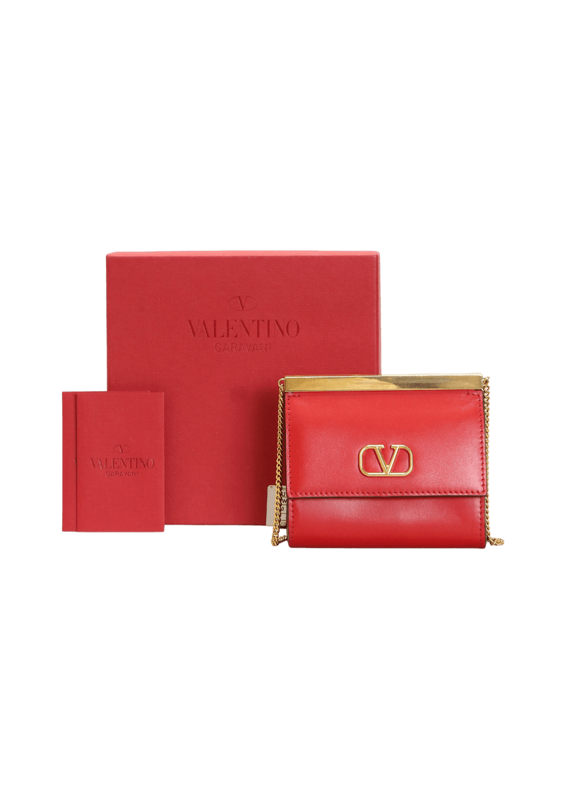 VLOGO GOLD BAR MINI WALLET ON CHAIN