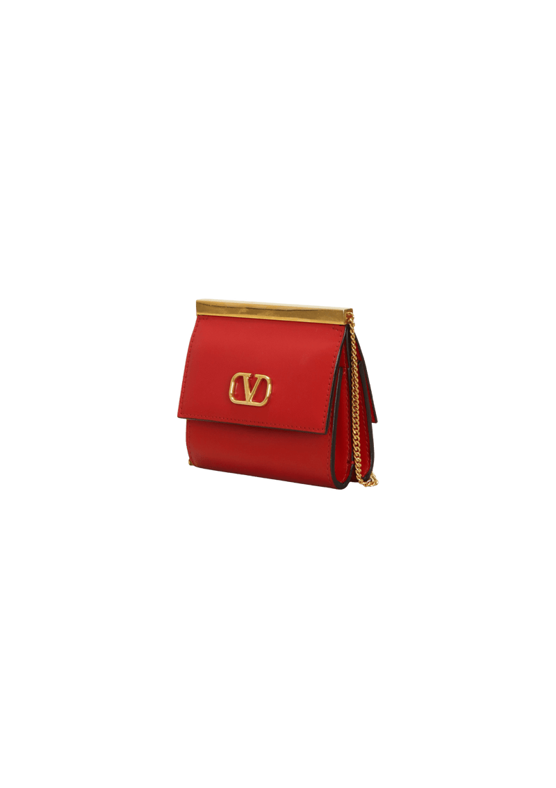 VLOGO GOLD BAR MINI WALLET ON CHAIN