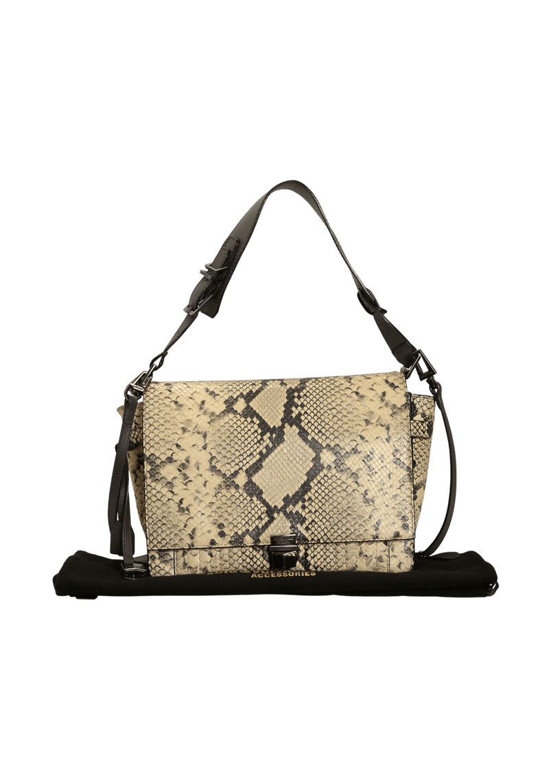 LEATHER ANIMAL PRINT BAG