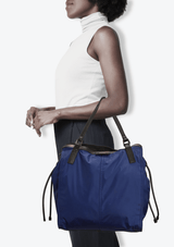 NYLON HOUSE CHECK BUCKLEIGH TOTE