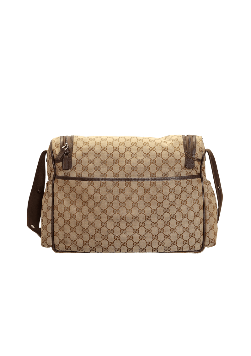 GG CANVAS DIAPER BAG LARGE