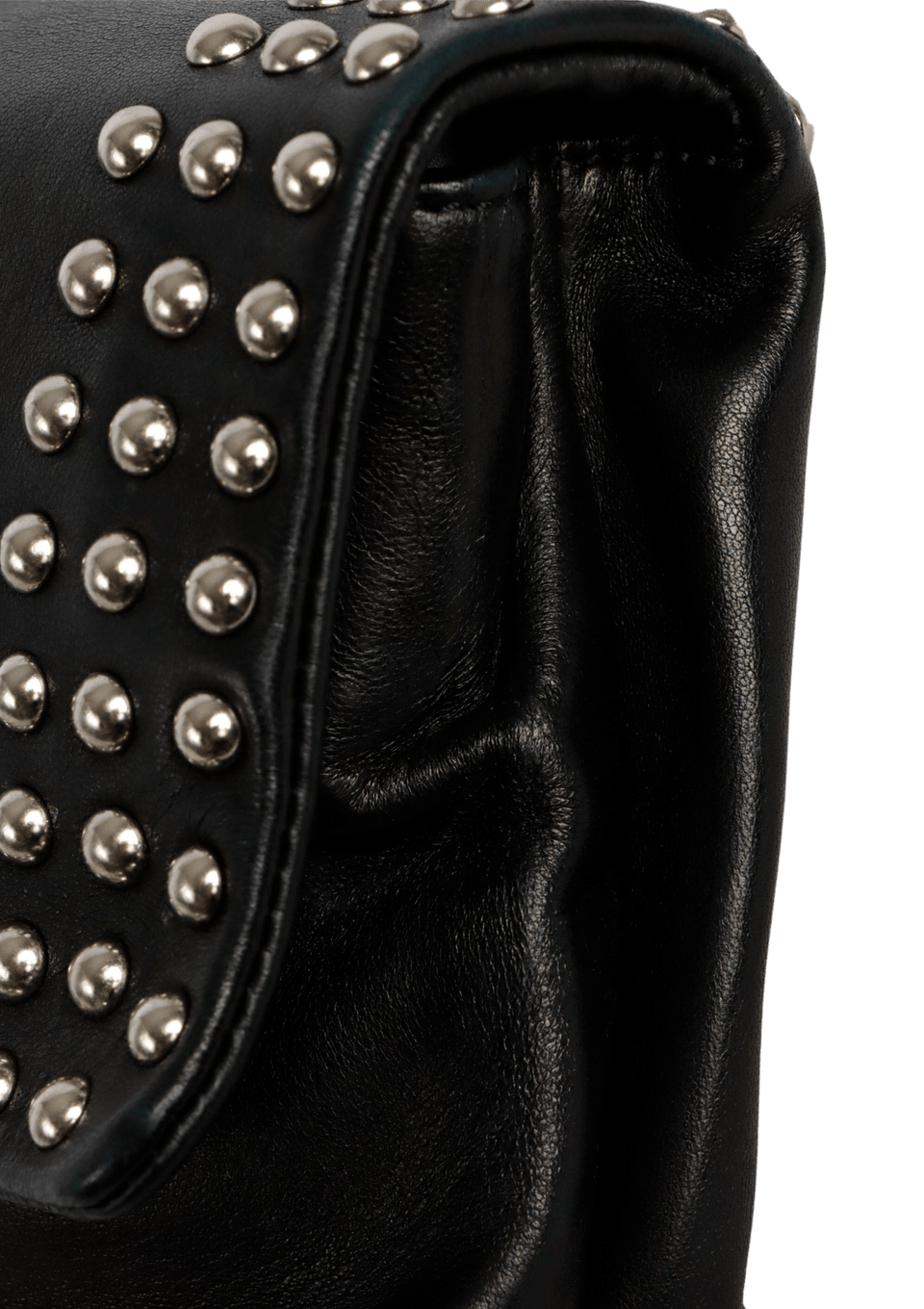 SWEET CHARITY STUDDED CLUTCH