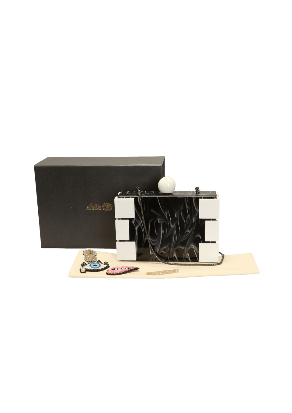 CLUTCH BLACK/WHITE RESINA