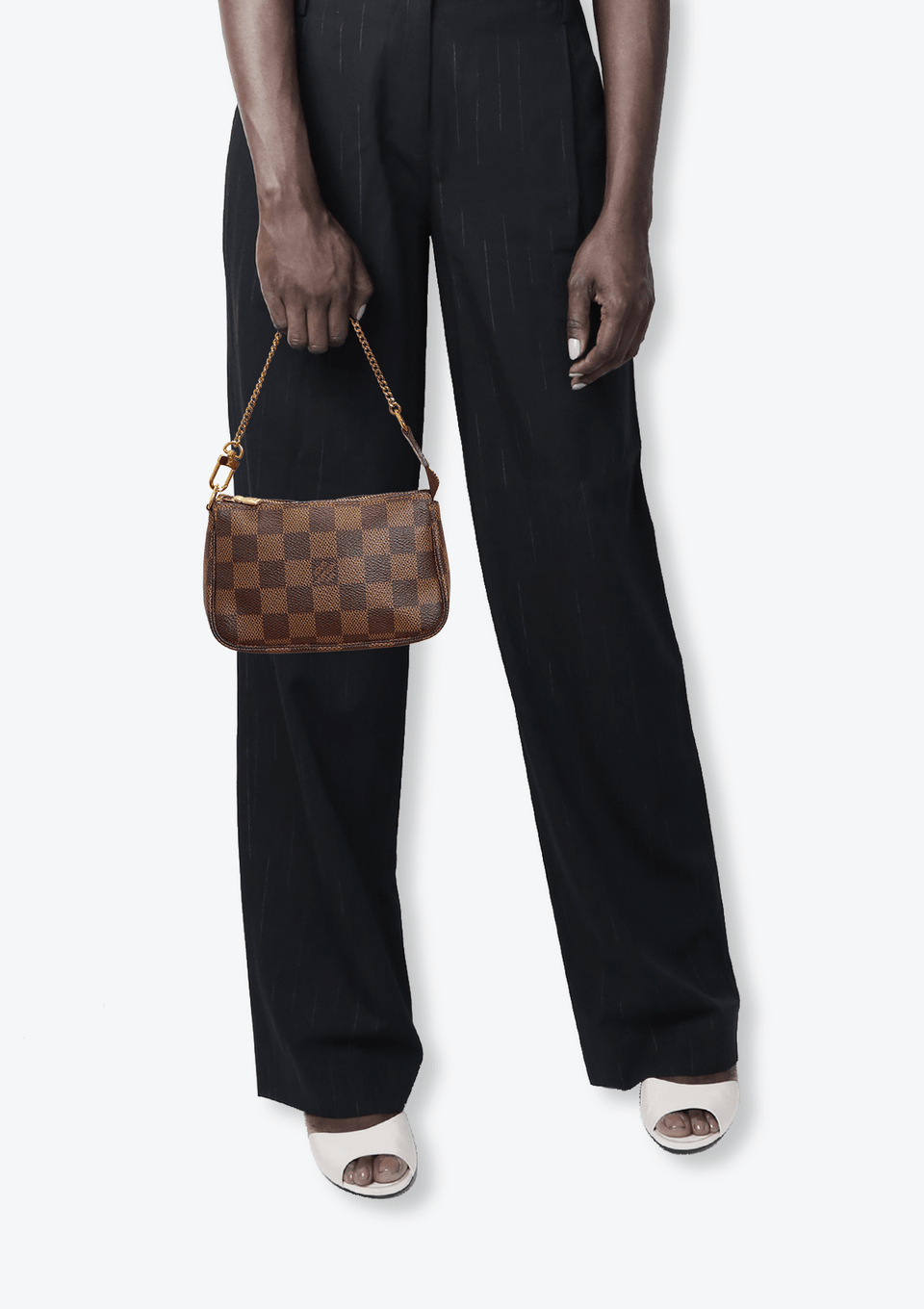 DAMIER ÉBÈNE MINI POCHETTE ACCESOIRES