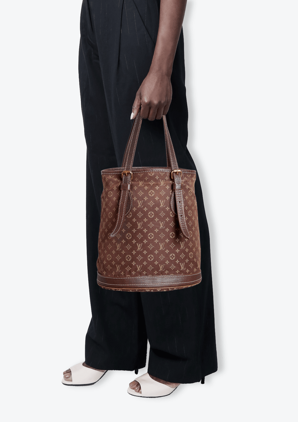 MONOGRAM MINI LIN PETIT BUCKET