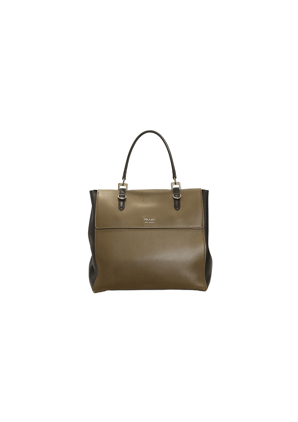 BOLSAS PRADA CITY CALF DOUBLE TURN-LOCK BAG VERDE ORIGINAL – Gringa