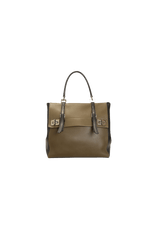 CITY CALF DOUBLE TURN-LOCK BAG