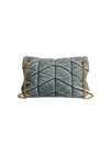 DENIM SMALL PUFFER BAG