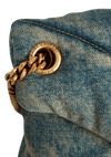 DENIM SMALL PUFFER BAG