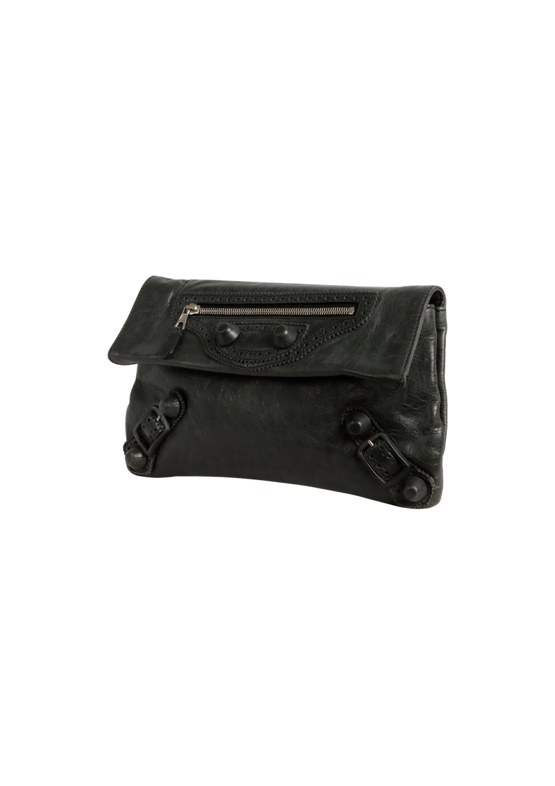 MOTOCROSS COVERED BROGUES CLUTCH