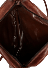 VINTAGE LEATHER CROSSBODY BAG