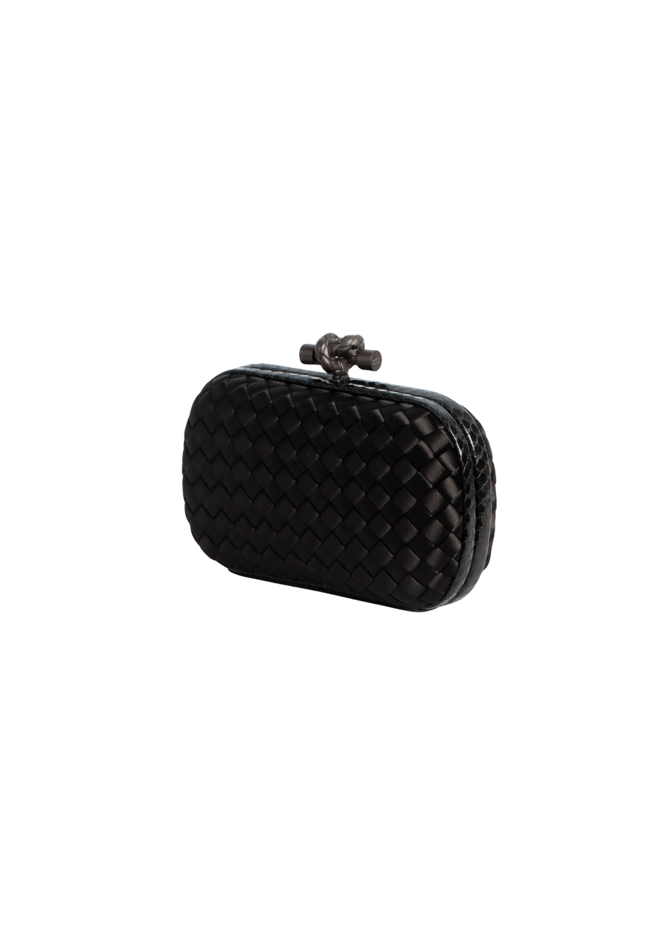 INTRECCIATO SATIN KNOT CLUTCH