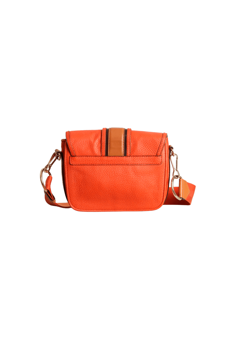 BURNT BUCKLE FLAP BAG