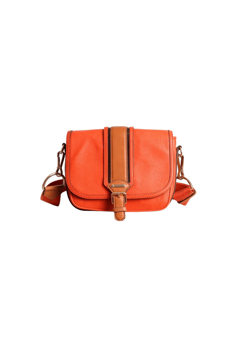 BURNT BUCKLE FLAP BAG