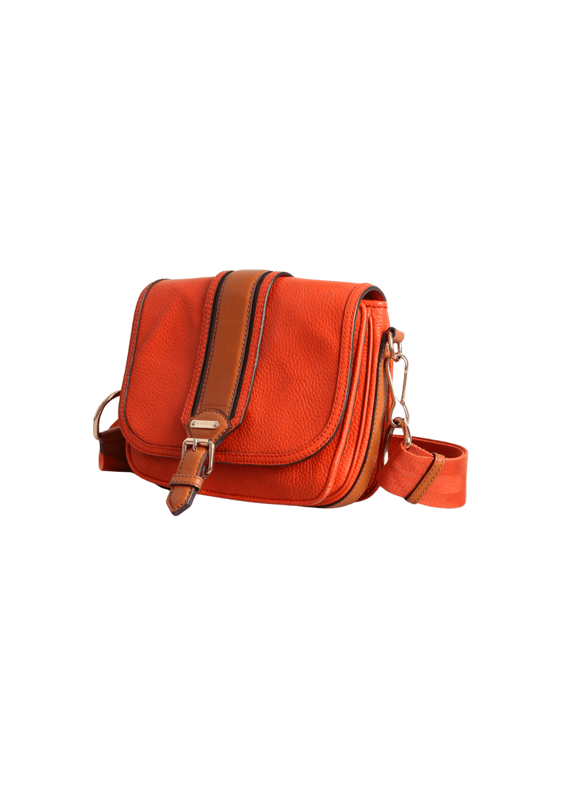 BURNT BUCKLE FLAP BAG