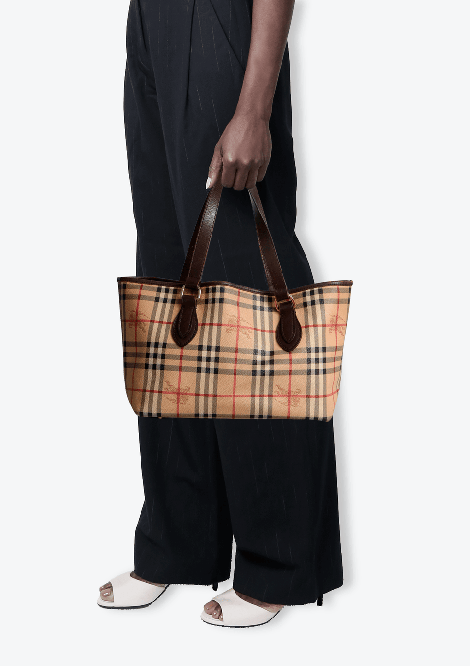 HAYMARKET CHECK TOTE