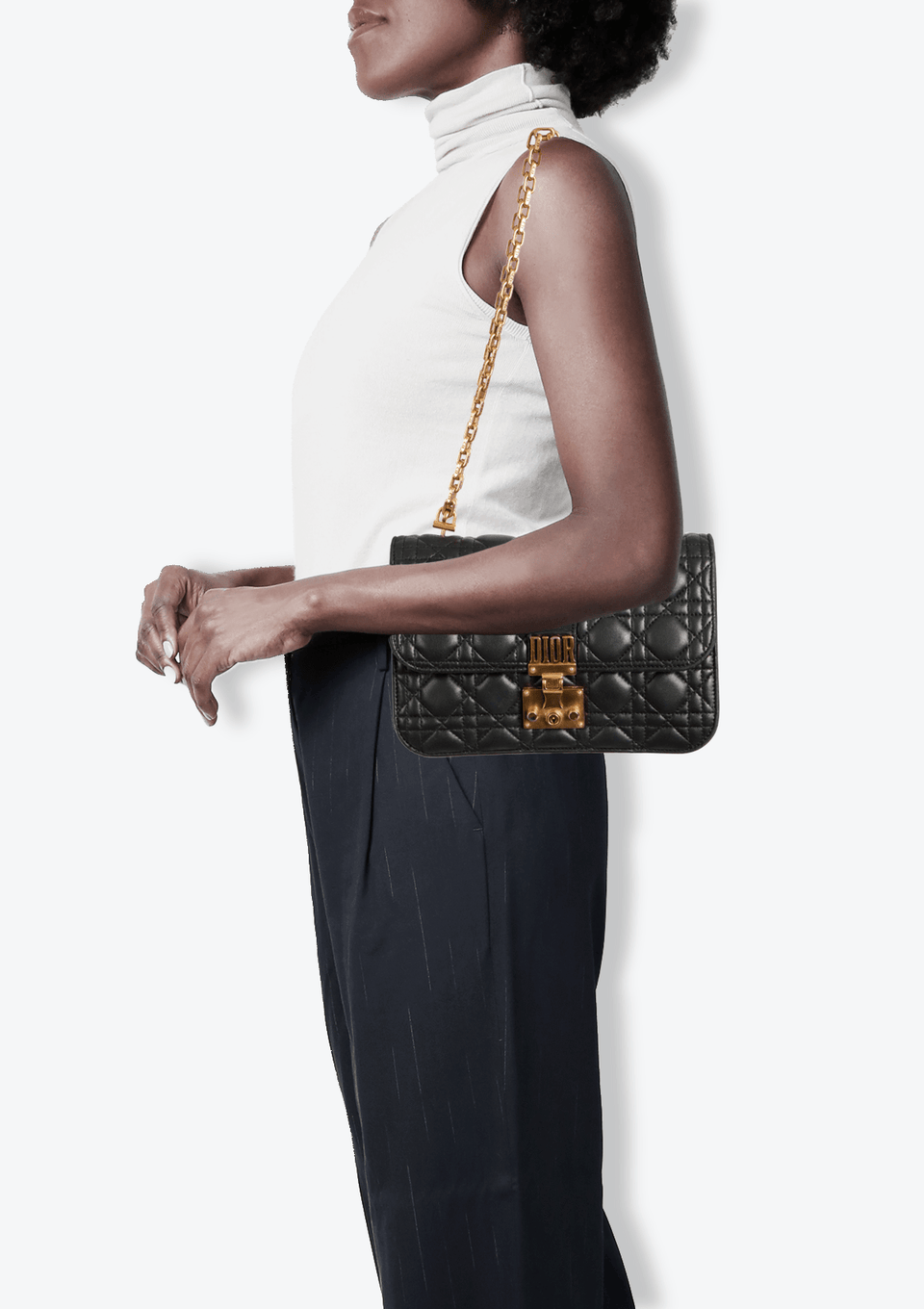 MEDIUM CANNAGE DIORADDICT FLAP BAG LAMBSKIN
