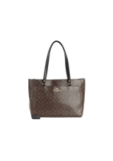 BOLSA COACH ADDISON TOTE IN SIGNATURE CANVAS PRETO ORIGINAL Gringa