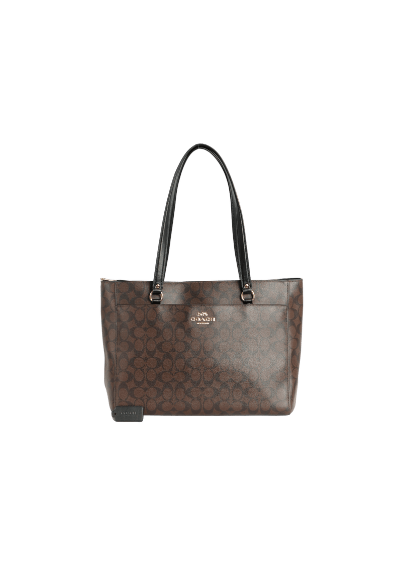 Addison tote in signature canvas coach discount