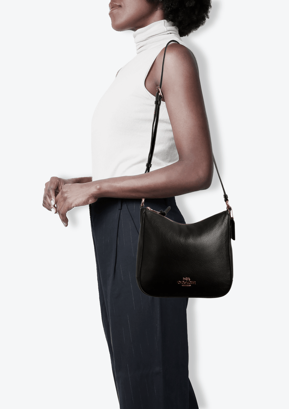 BOLSA COACH LEATHER CROSSBODY BAG PRETO ORIGINAL – Gringa