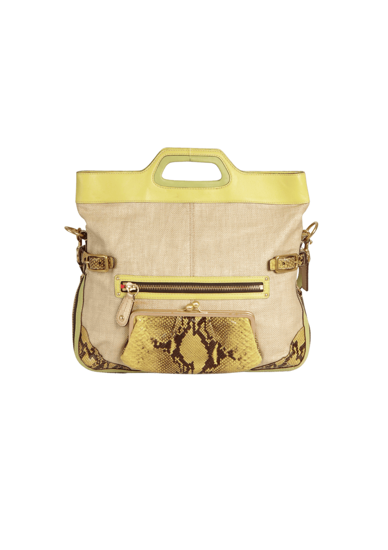 PYTHON SATCHEL BAG