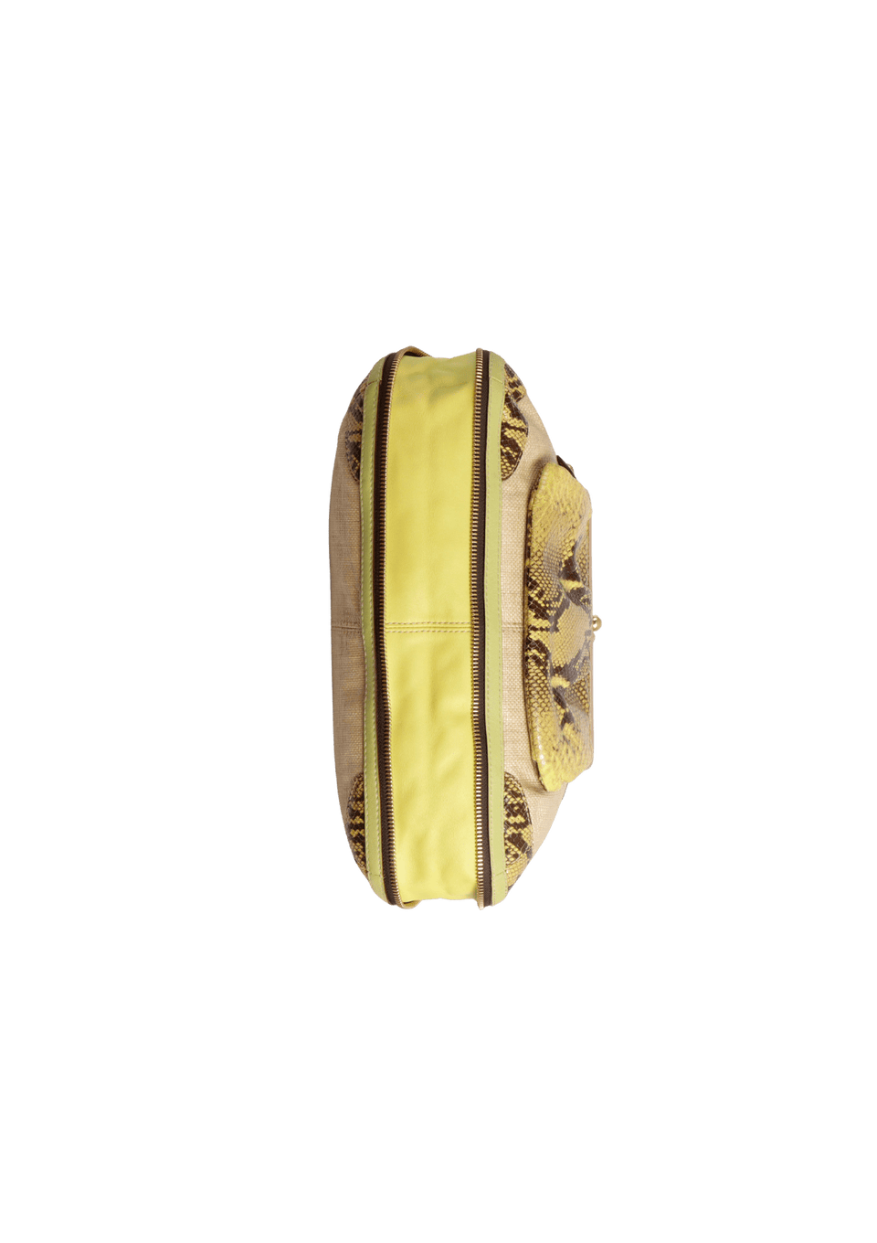 BOLSA COACH PYTHON SATCHEL BAG BEGE ORIGINAL – Gringa