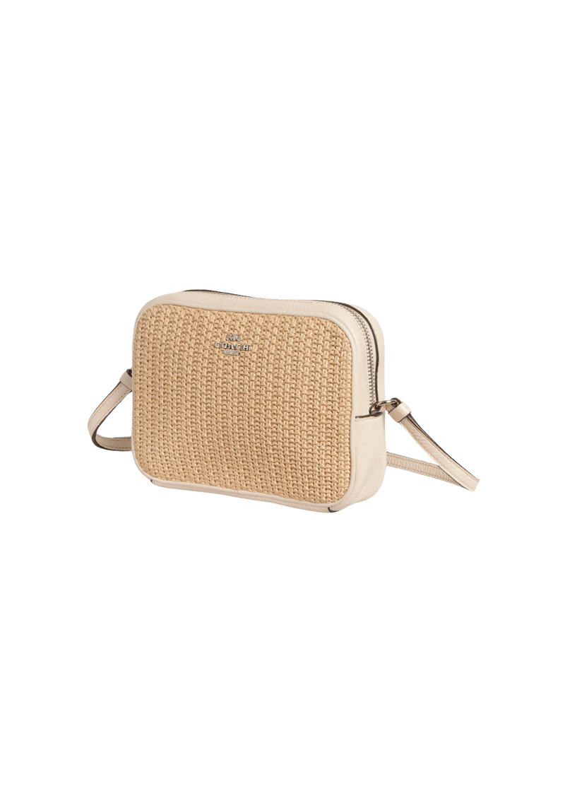 RAFFIA CROSSBODY BAG