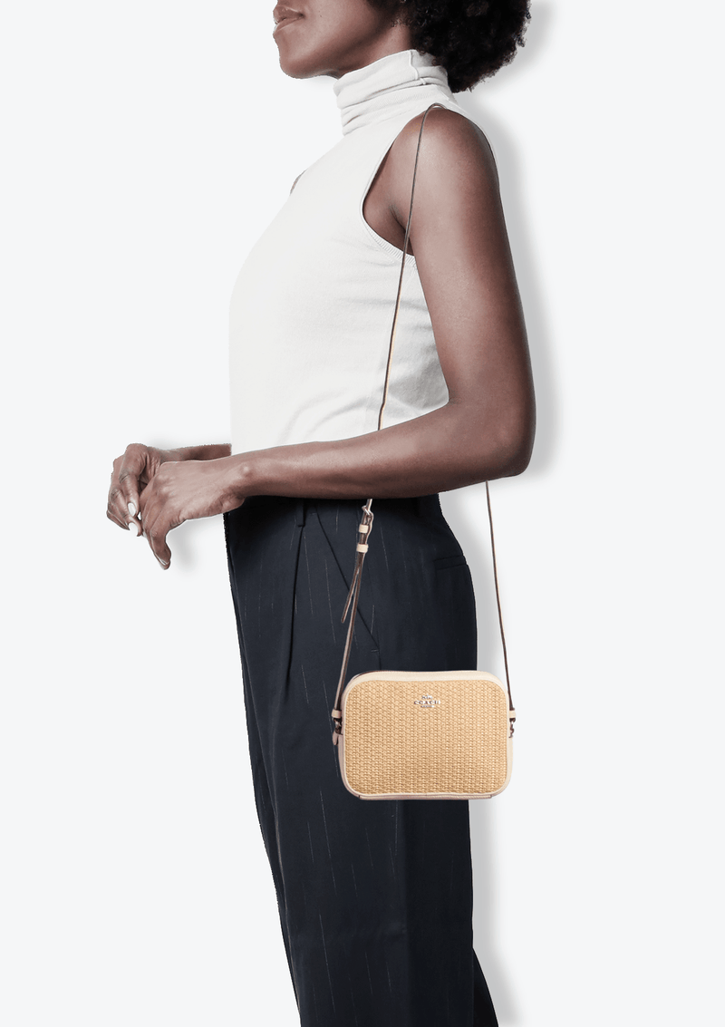 RAFFIA CROSSBODY BAG