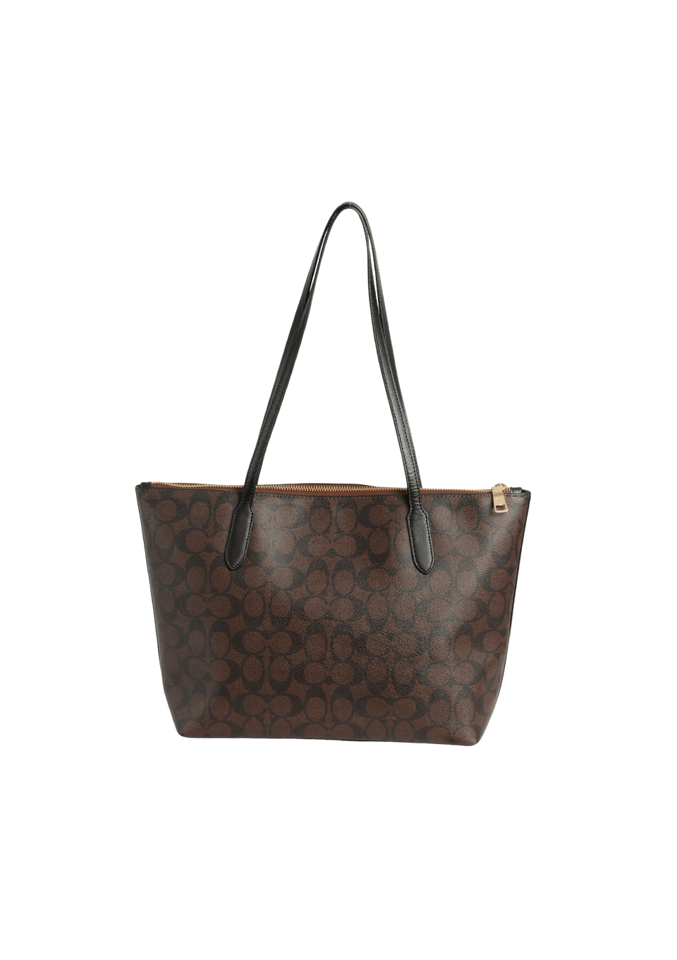 ZIP TOP SIGNATURE TOTE BAG