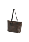 ZIP TOP SIGNATURE TOTE BAG