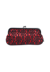 LACED KISS LOCK CLUTCH