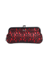 LACED KISS LOCK CLUTCH